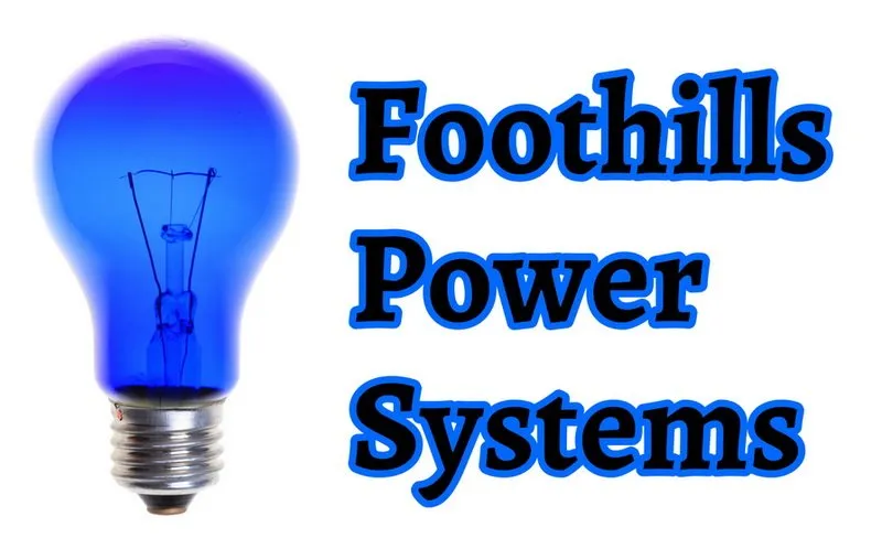 Slide of Foothills Power Systems