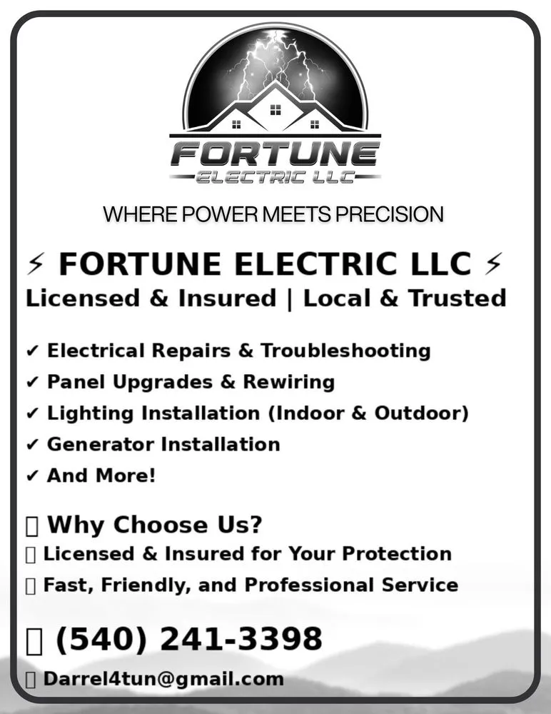 Affordable lighting installation experts serving Afton, VA - Fortune Electric