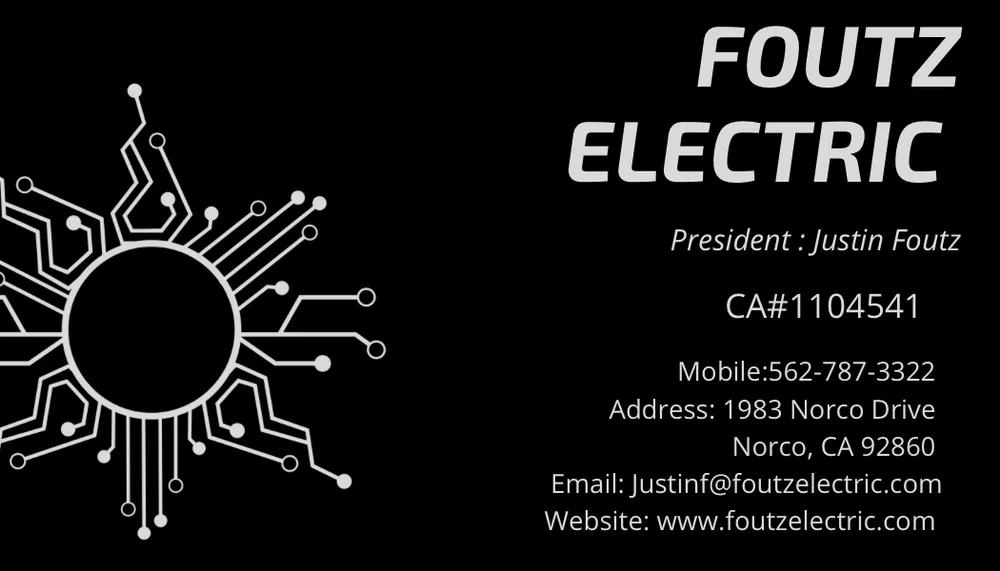 Slide of Foutz Electric