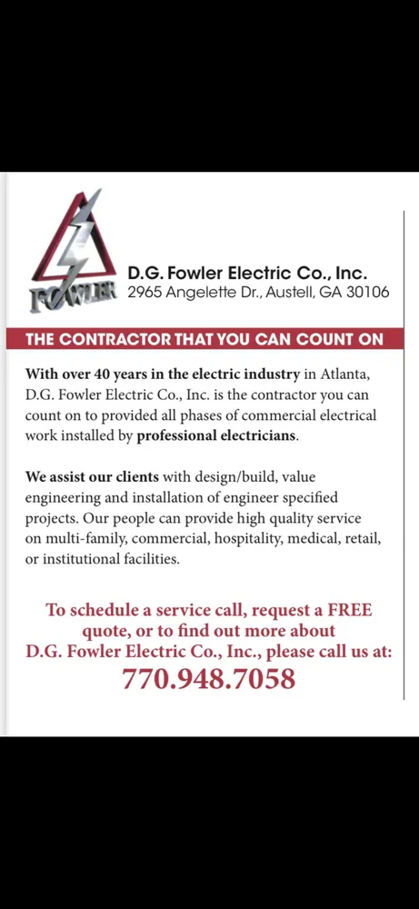 Slide of Fowler Electric
