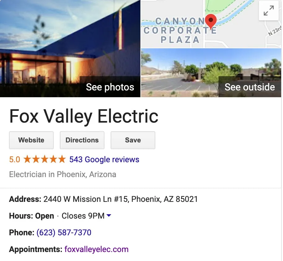 Slide of Fox Valley Electric & Solar