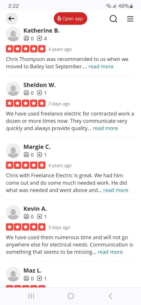 Slide of Freelance Electric