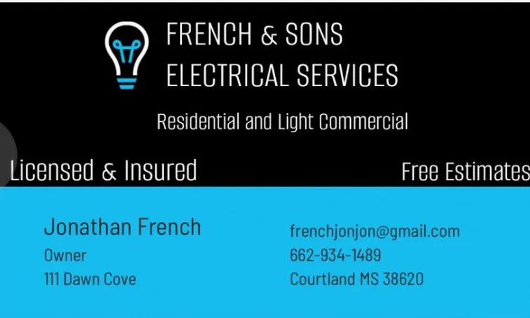 Reliable panel upgrade experts serving Courtland, MS - French & Sons Electrical Service