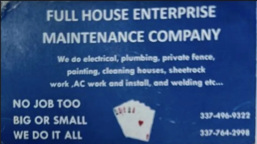 Slide of Full House Maintenance