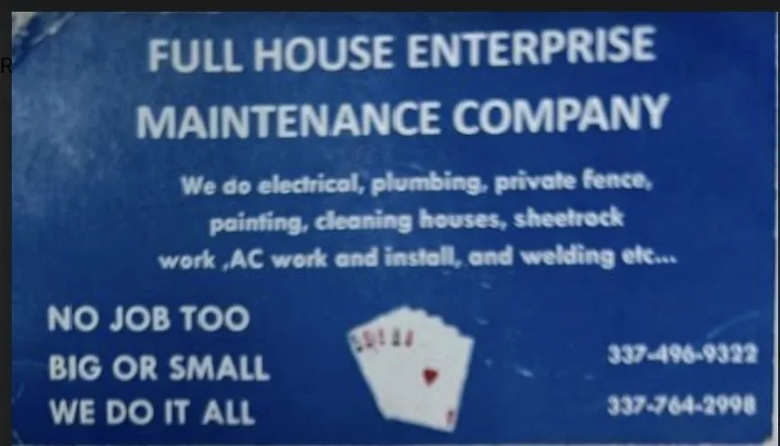 Slide of Full House Maintenance