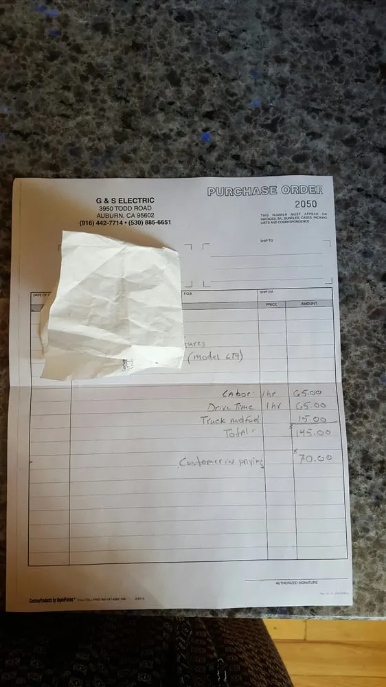 Slide of G & S Electric