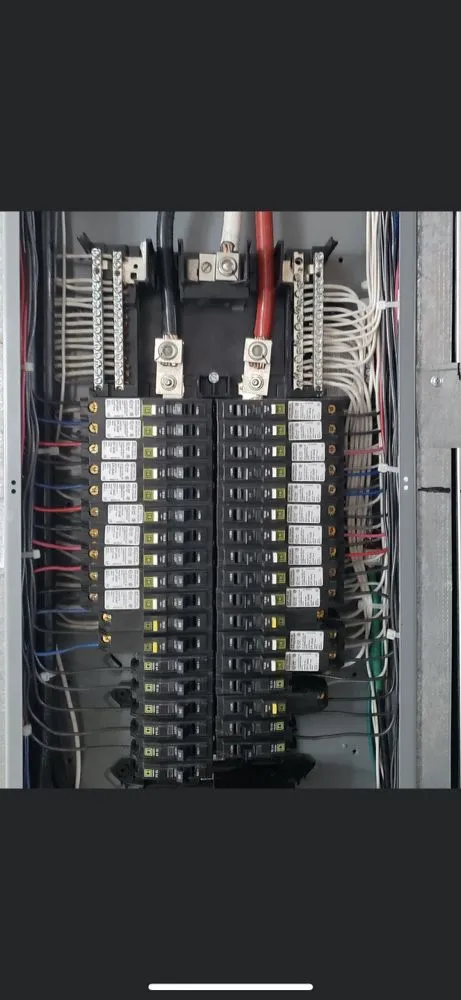 Expert electrician providing panel upgrade in ,