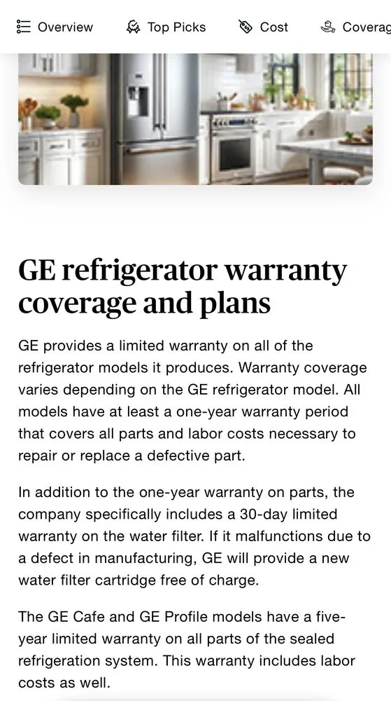 Slide of General Electric