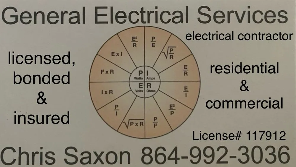 Licensed lighting installation in Donalds, SC by General Electrical Services