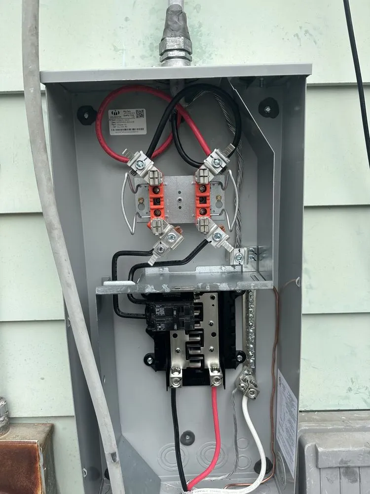 Certified electrician providing panel upgrade in ,