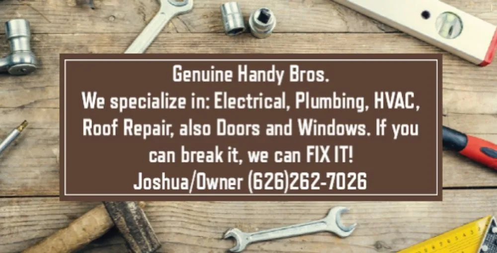 Slide of Genuine Handy Bros