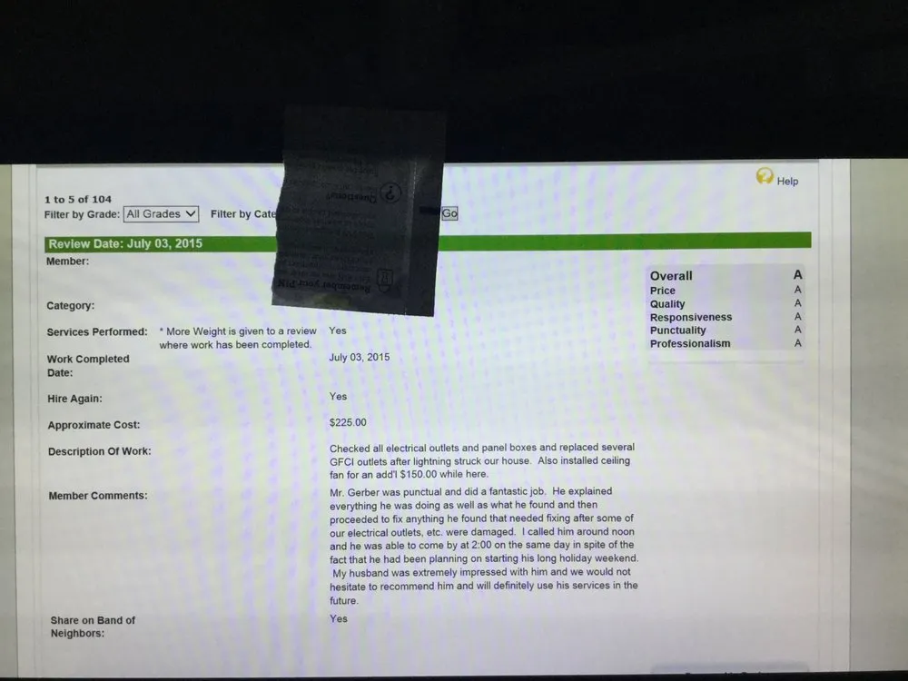 Slide of Gerber Electrical