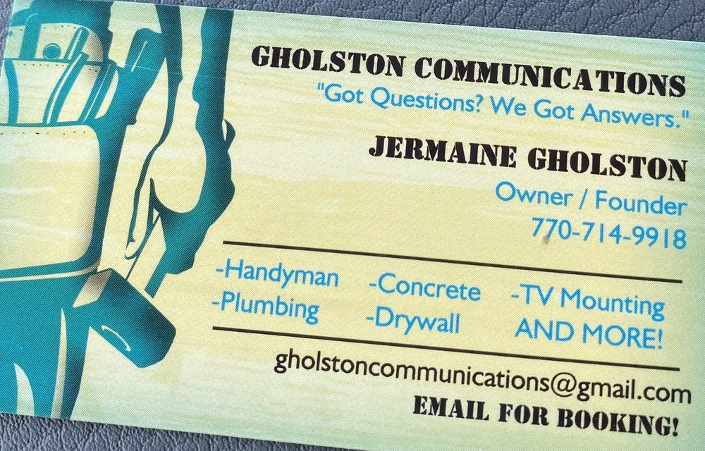 Slide of Gholston’s Communication