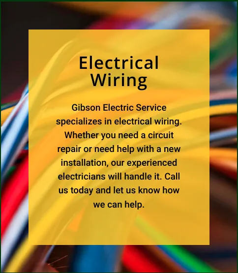Slide of Gibson Electric Service