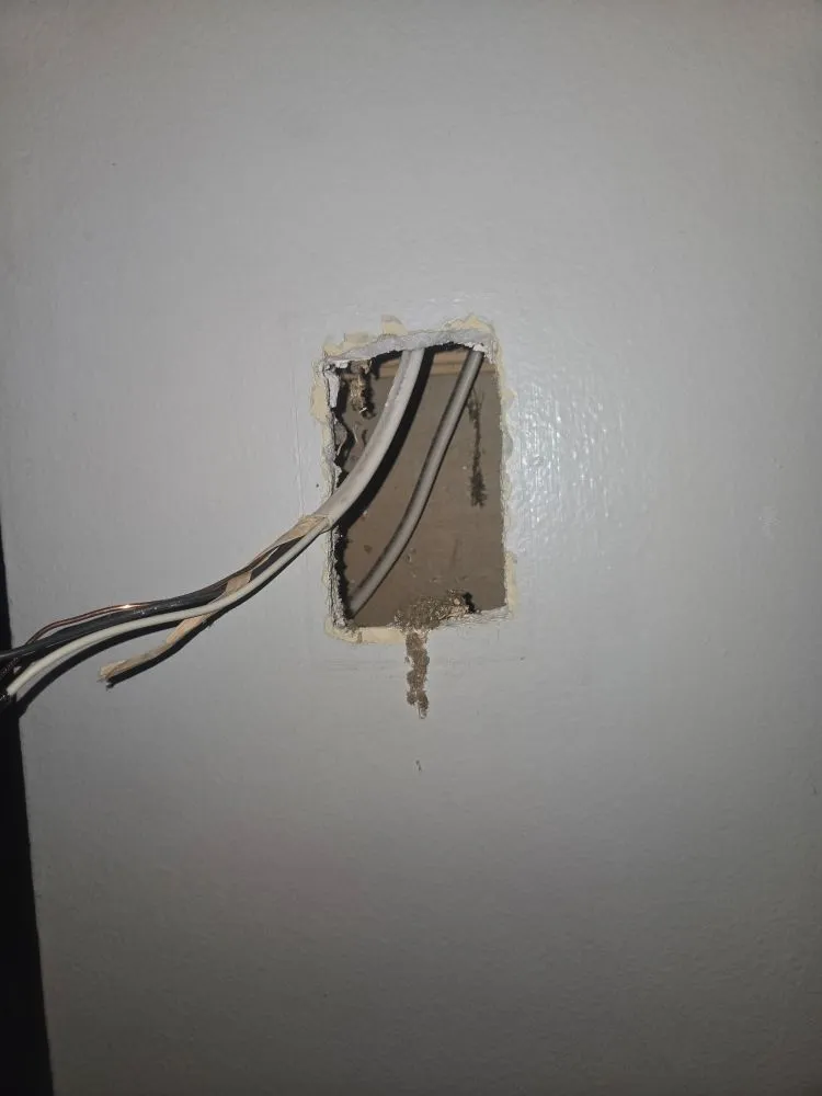 Licensed electrician providing outlet and switch repair in , 