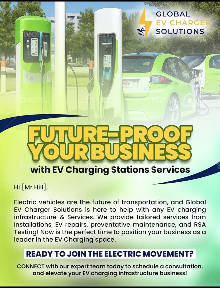 Slide of Global EV Charger Solutions
