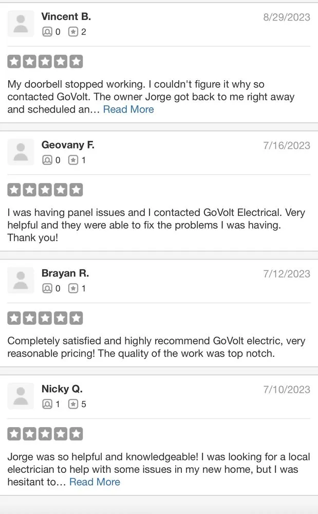 Slide of GoVolt Electrical