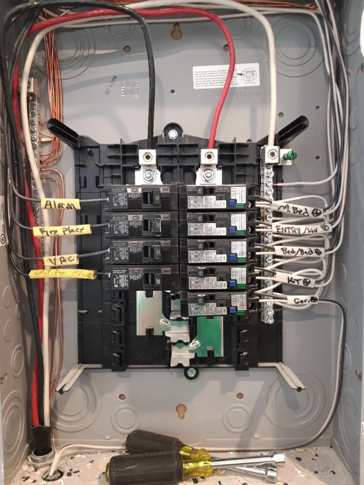 Emergency electrical service for homes in panel upgrade, by