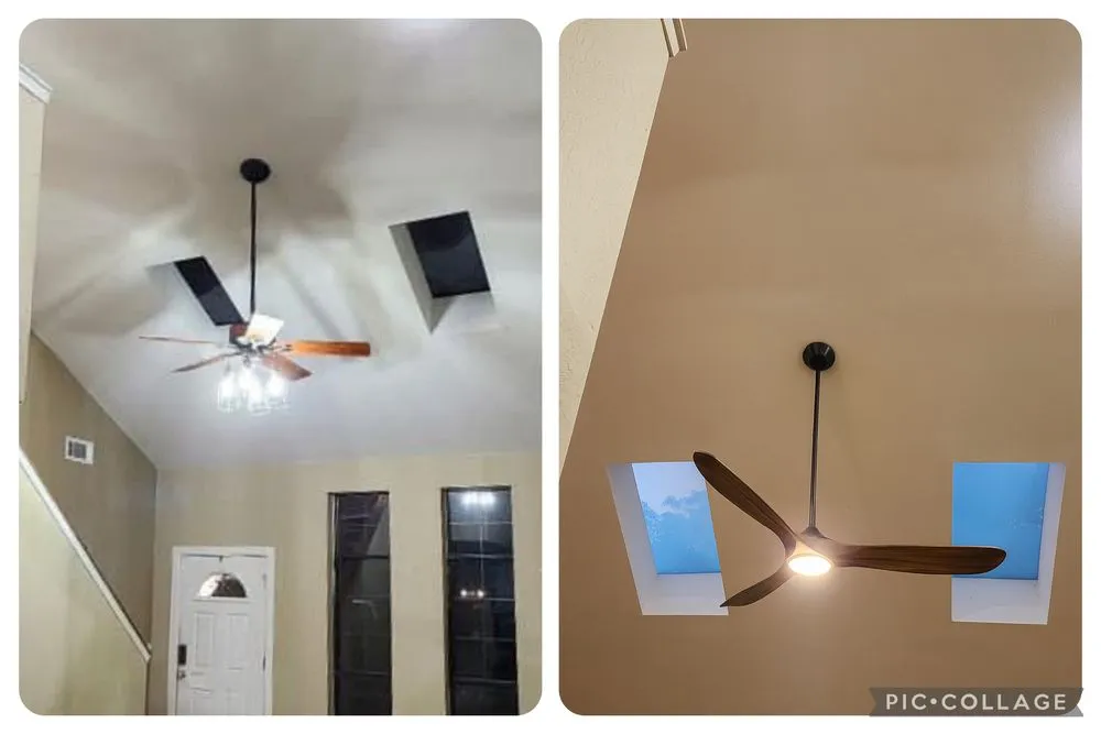 Expert electrical service for homes in lighting installation, by