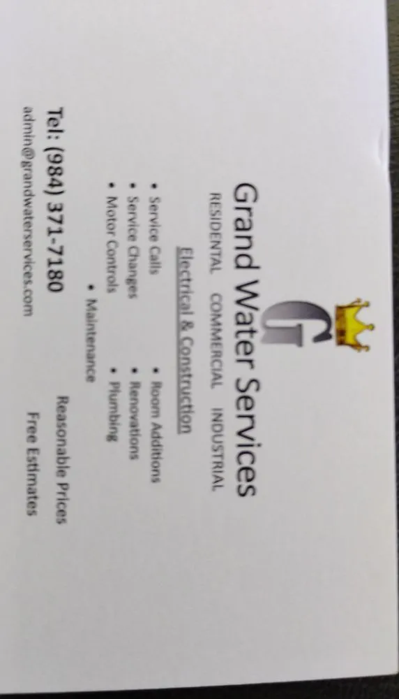 Slide of Grand Water Services