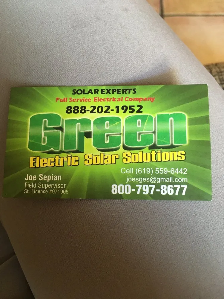 Slide of Green Electric Solar Solutions