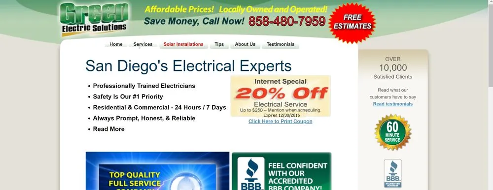 Slide of Green Electric Solutions