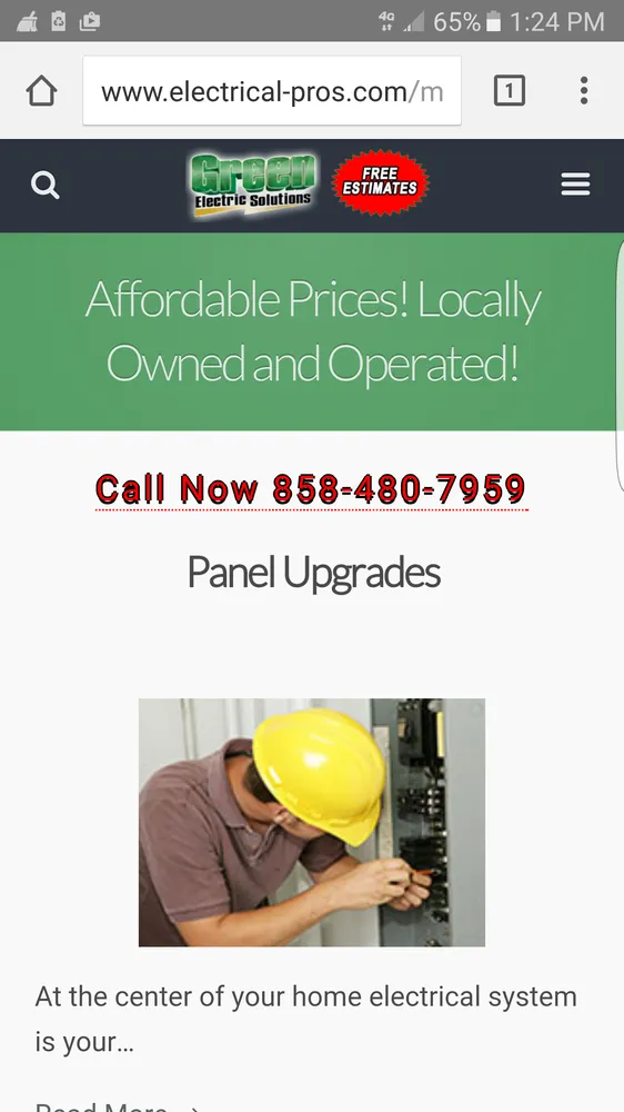 Emergency electrical repair in , by Green Electric Solutions