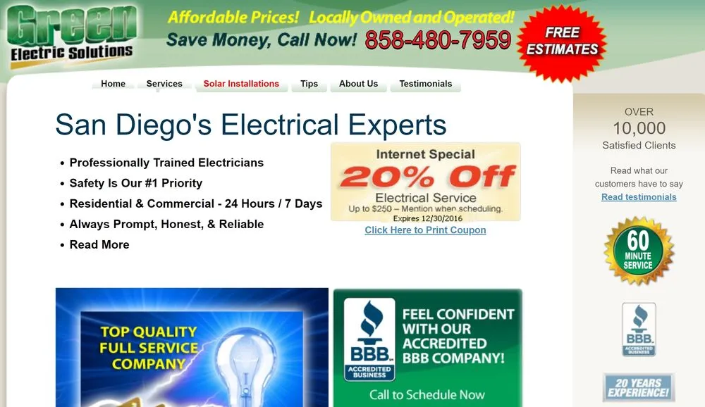 Slide of Green Electric Solutions