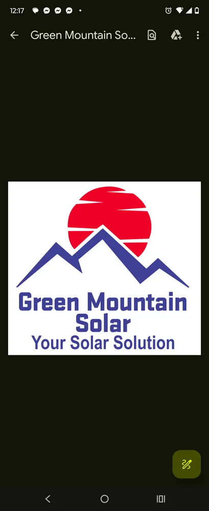Slide of Green Mountain Solar
