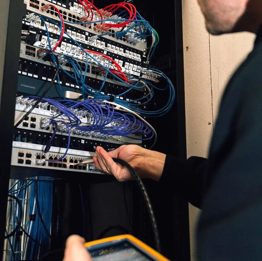 Professional electrician providing panel upgrade in , 