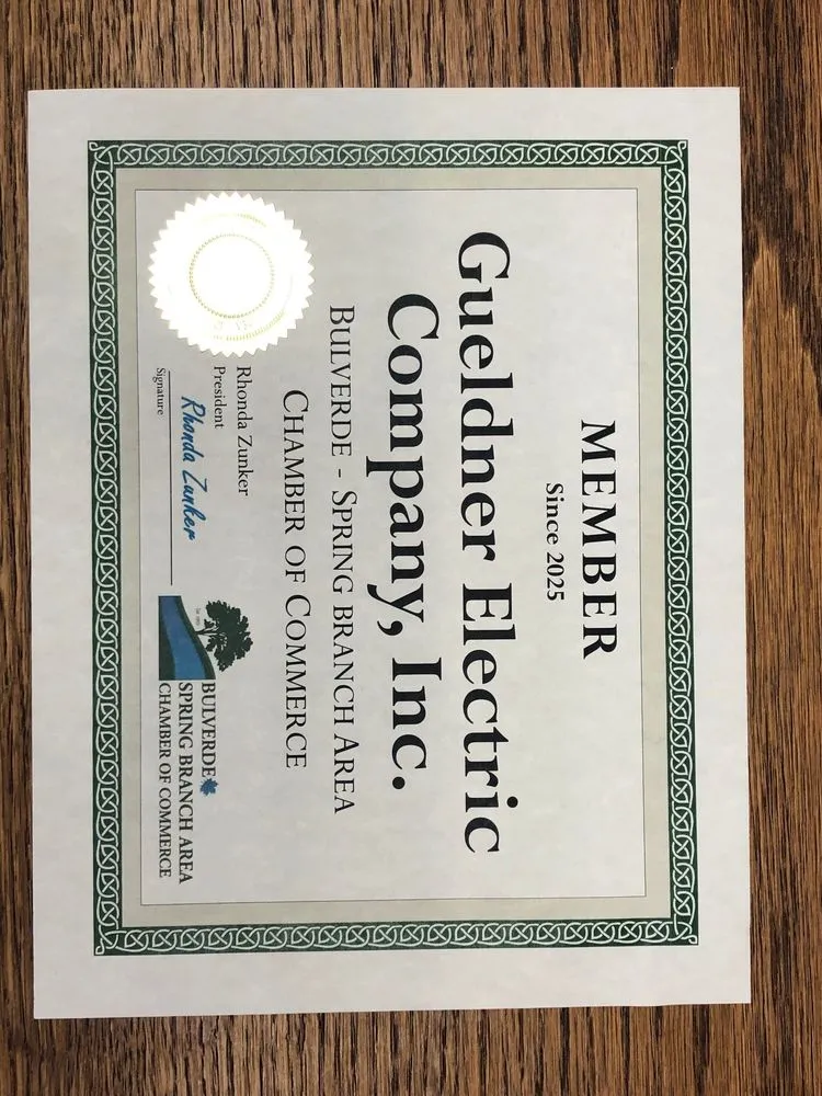 Slide of Gueldner Electric