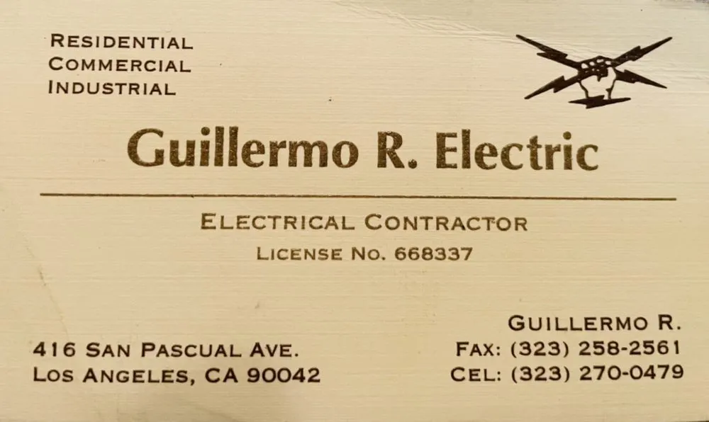 Slide of Guillermo R Electric