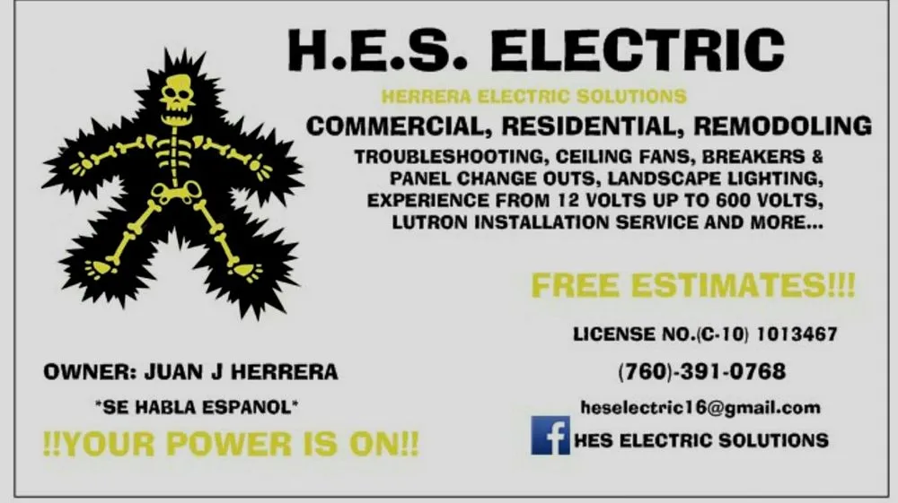 Slide of H E S Herrera Electric Solutions