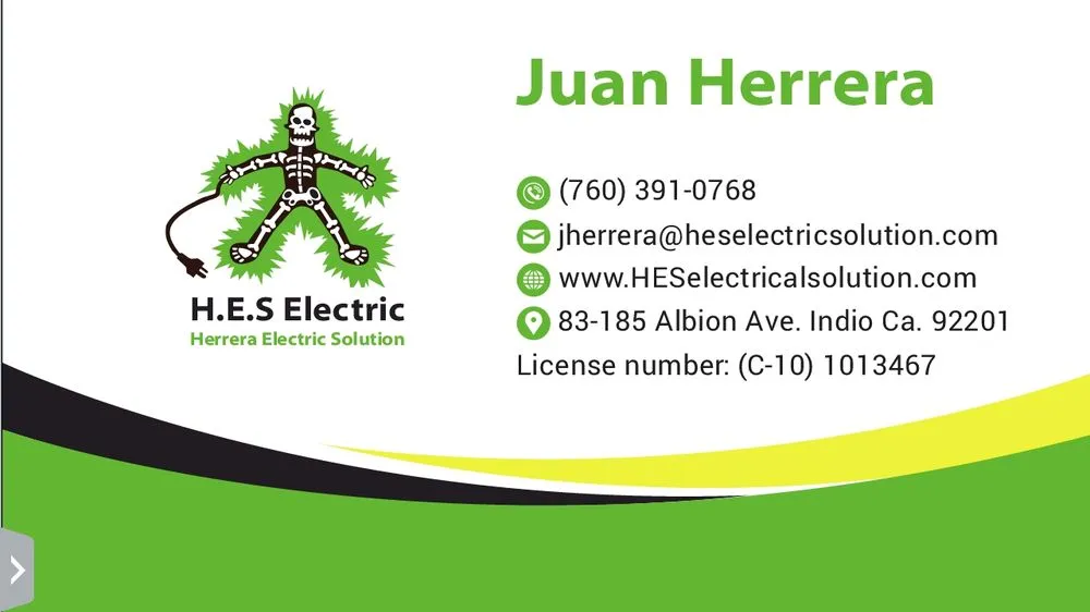 Slide of H E S Herrera Electric Solutions