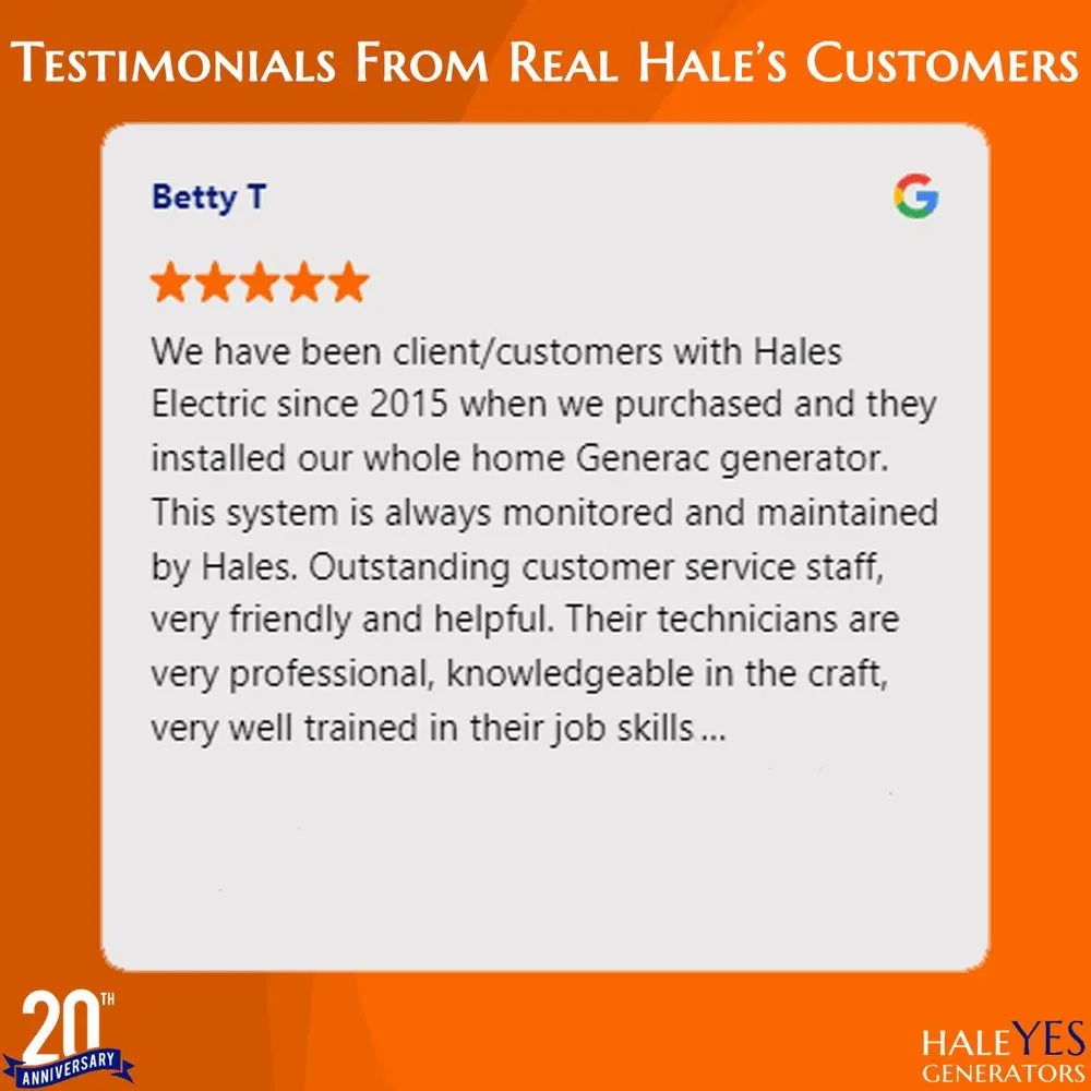 Slide of Hale's Electrical Service