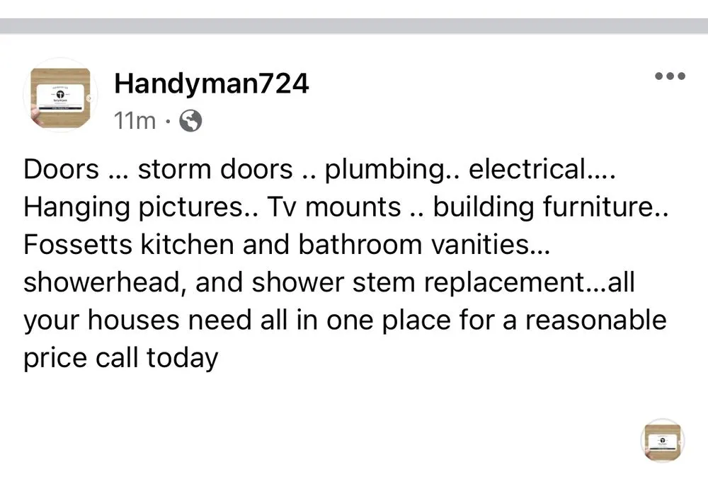 Slide of Handyman 724