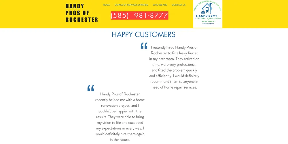 Slide of HandyPros Of Rochester
