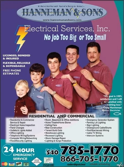 Affordable panel upgrade service in Spotsylvania, VA - Hanneman & Sons Electrical Services