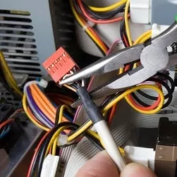 Affordable electrical service for homes in wiring installation,  by 