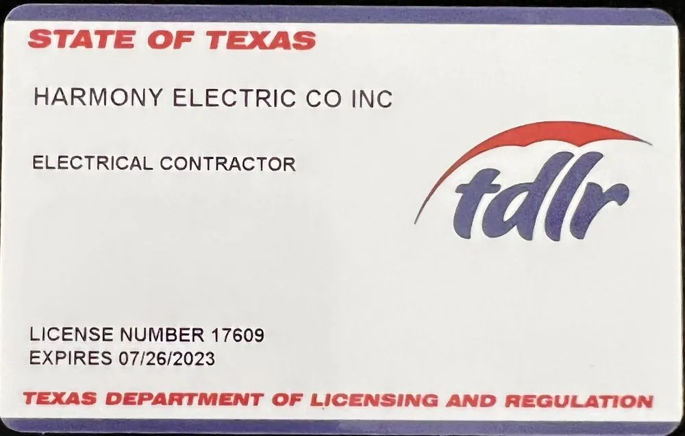 Slide of Harmony Electric Co