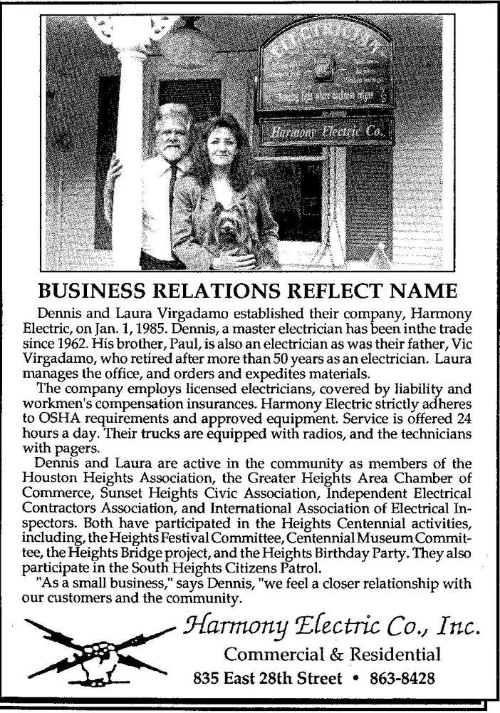 Slide of Harmony Electric Co