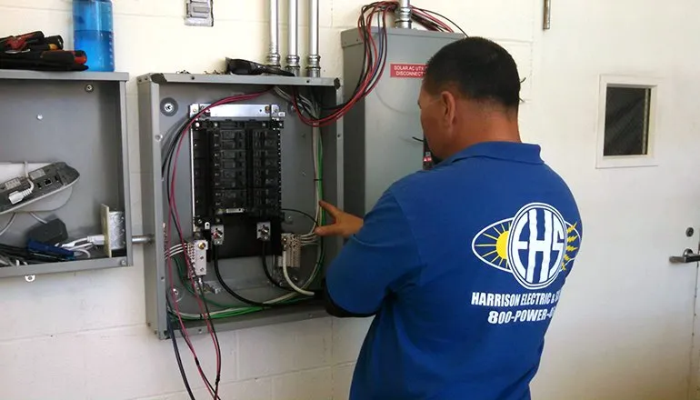 Slide of Harrison Electric & Solar