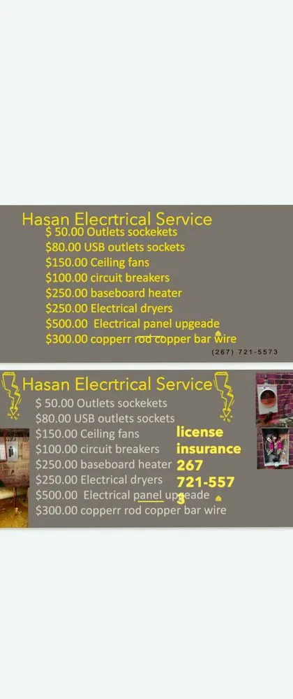 Slide of Hasan Electrical Service