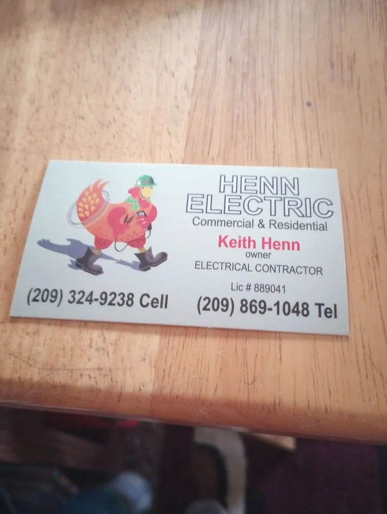 Slide of Henn Electric