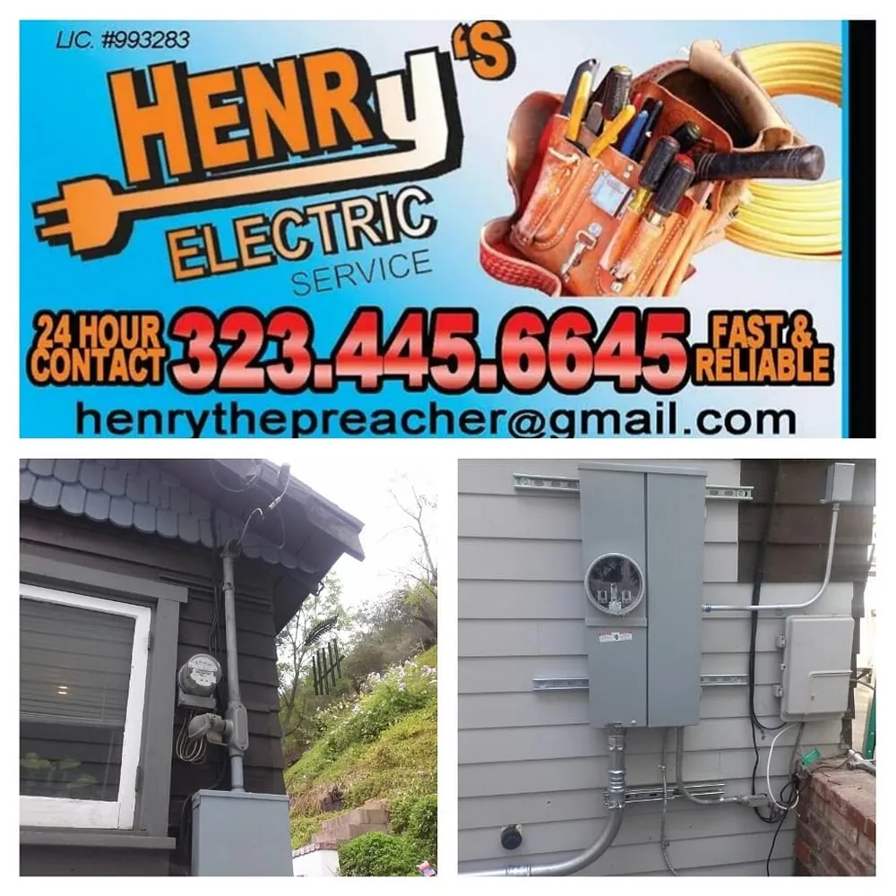 Slide of Henry's Electric Service