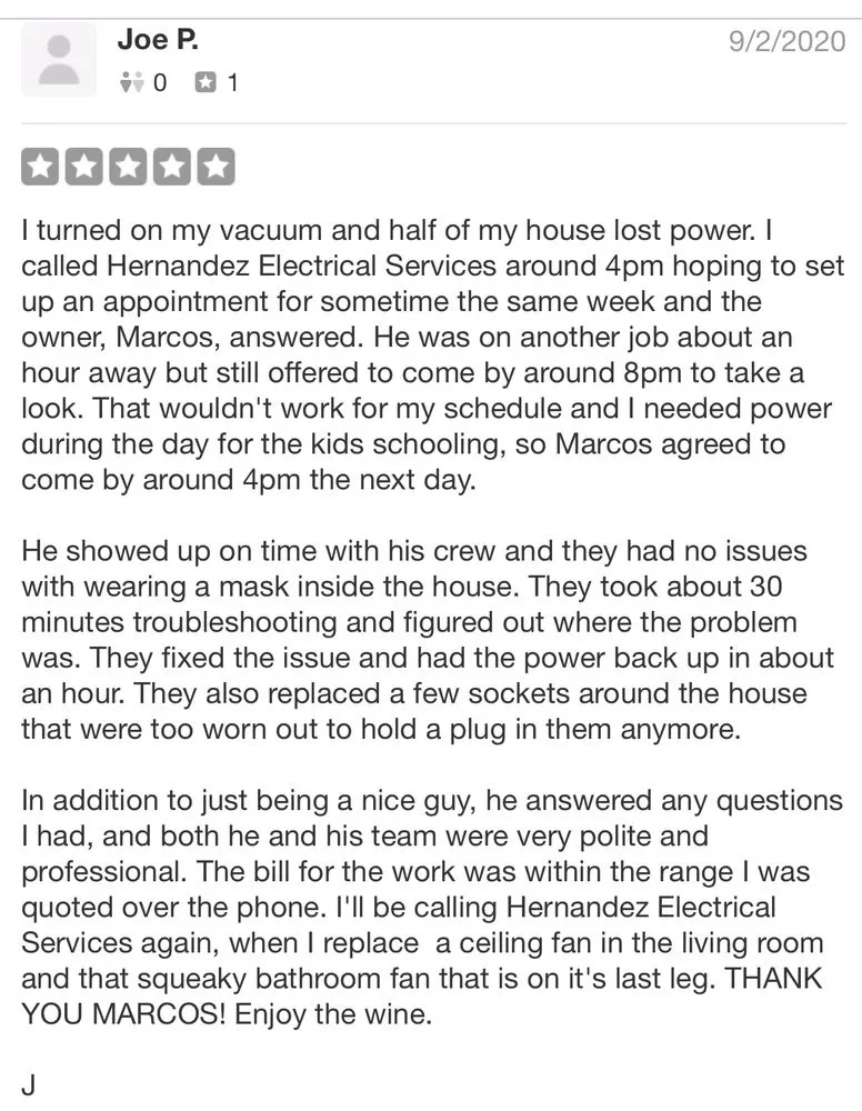 Trusted panel upgrade service in ,  - Hernandez Electrical Services