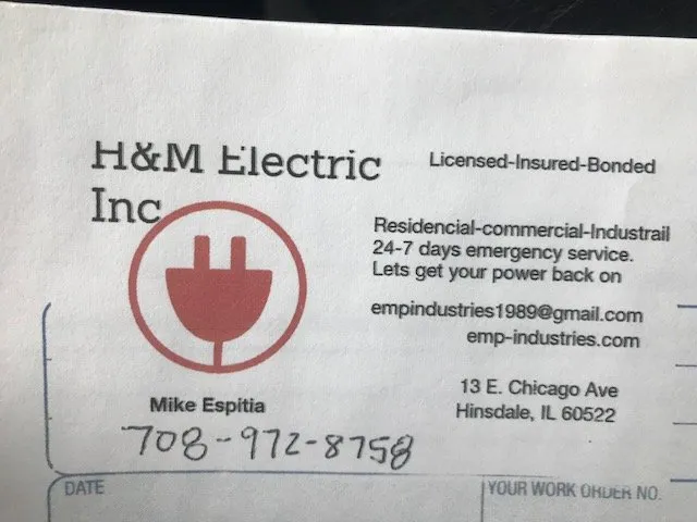 Slide of H&M Electric