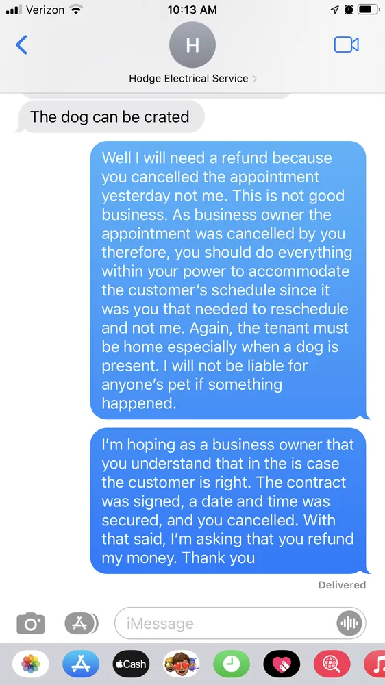 Slide of Hodge's Electrical Heating & Air Conditioning Service