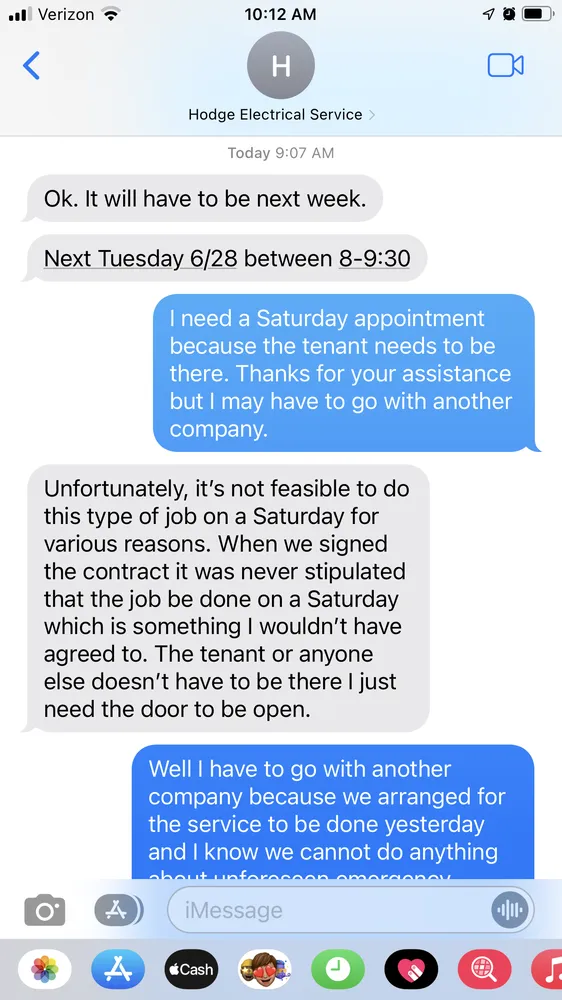 Slide of Hodge's Electrical Heating & Air Conditioning Service