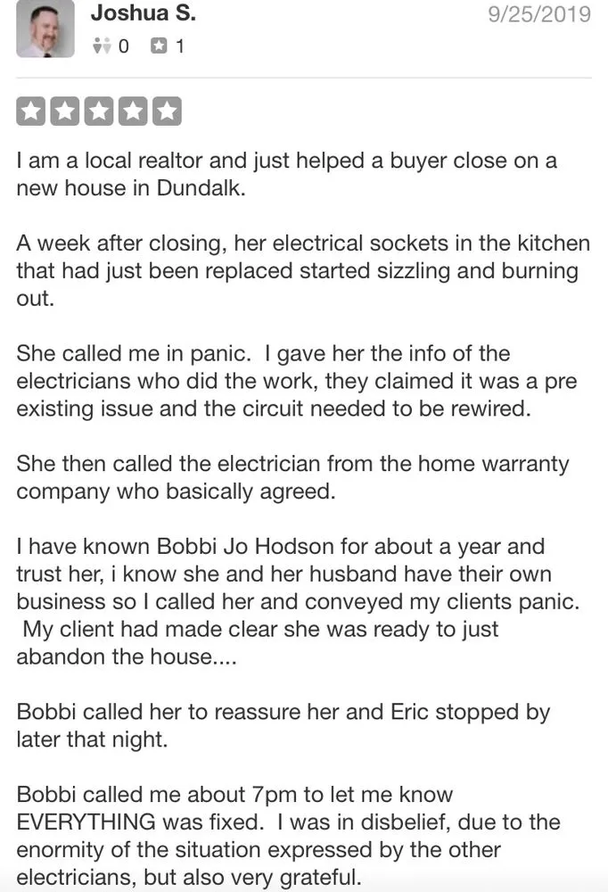 Emergency electrician providing circuit breaker repair in Sparrows Point, MD - Hodson Electrical Services